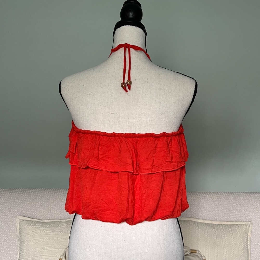 ILoveH81 Ruffle Halter Top - Picture 3 of 6